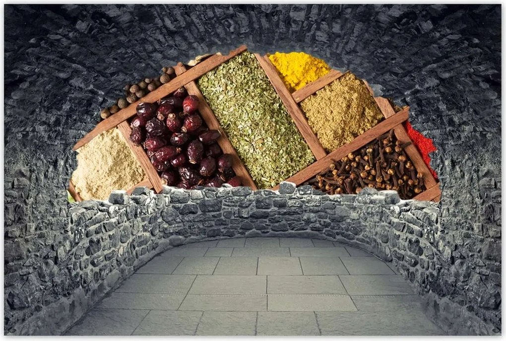 Poszterek 60x40 Fűszerek dobozban