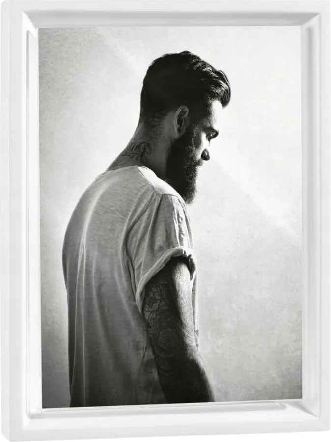 Képkeret 13x18 fa fehér elegáns