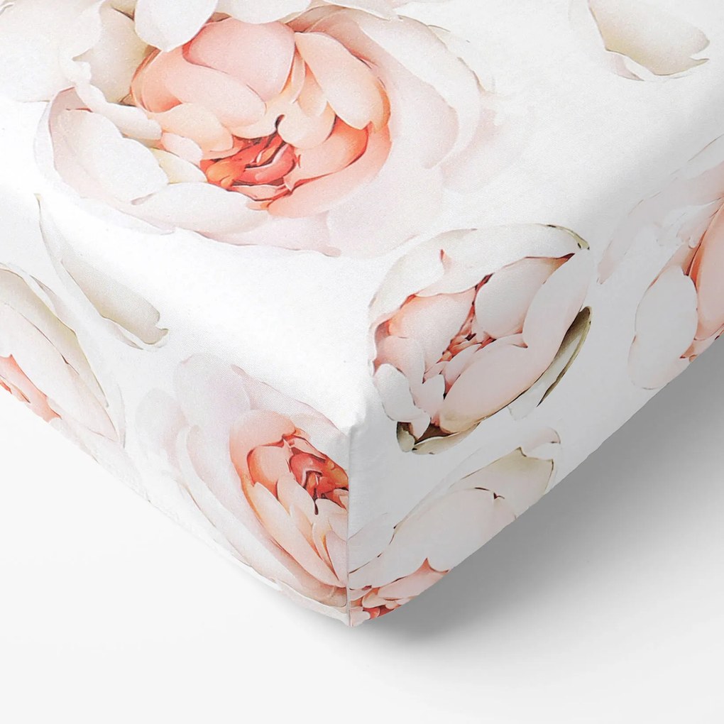 Goldea pamut gumis lepedő deluxe - illatos bazsarózsa 140 x 200 cm