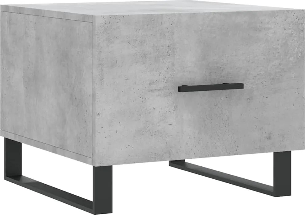vidaXL betonszürke szerelt fa dohányzóasztal 50 x 50 x 40 cm