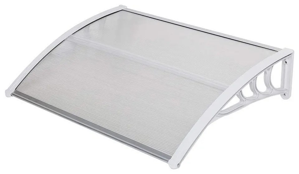 Műanyag előtető több méretben és színben-120x90 cm-fehér