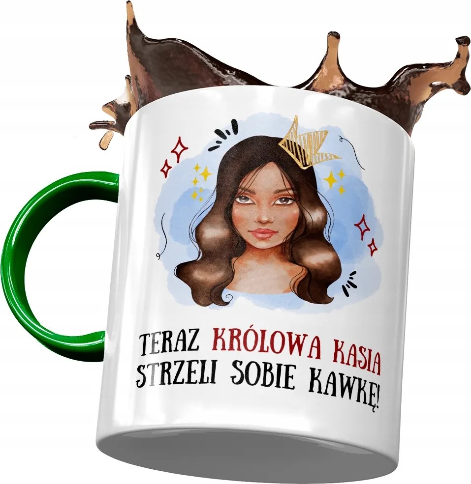 Zöld Bögre Katalin Feleség Ajándék Nyomtatott Fotóval