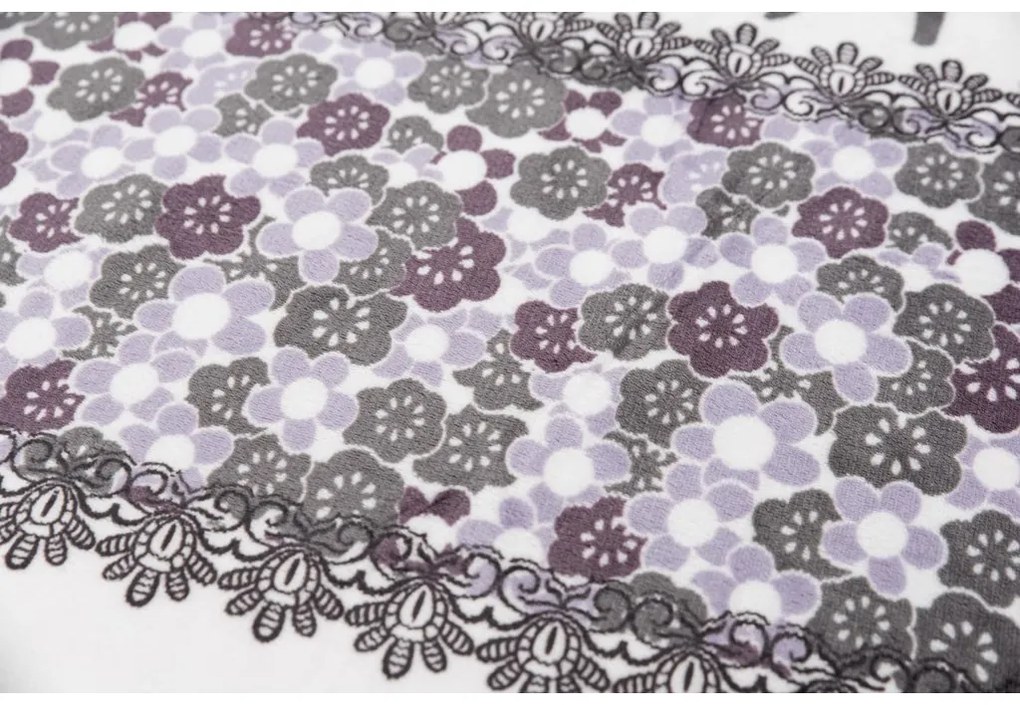 KARÁCSONYI RÉNSZARVAS szürke mikroplüss ágynemű + SOFT fehér mikroplüss lepedő 90x200 cm