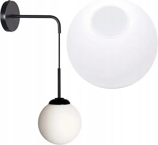 Fali lámpa Függő egyenes Loft lámpabúra Üveg Gömb 1x E27
