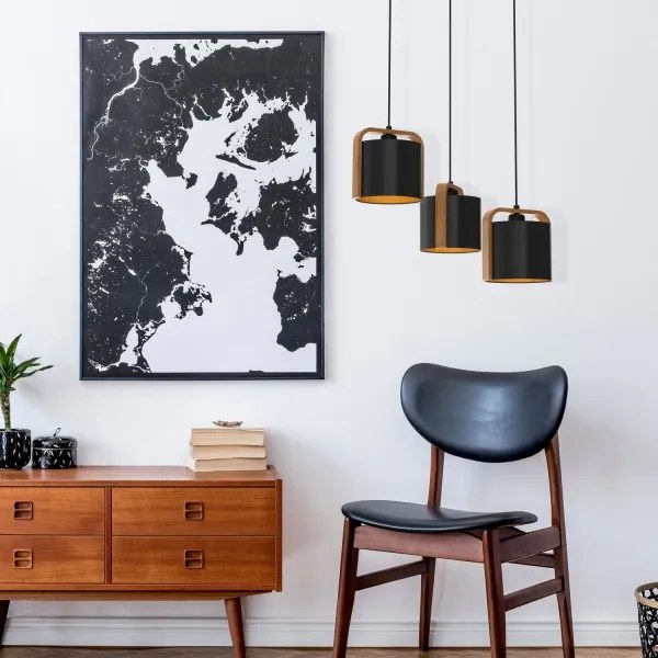 Csillár zsinóron JONKO 3xE27/60W/230V