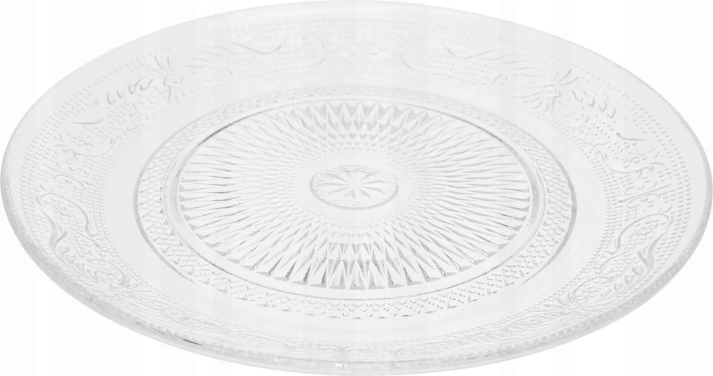 Átlátszó Tortatányér Sütemény , Kis Üveg, Kerek, Ø 18 cm