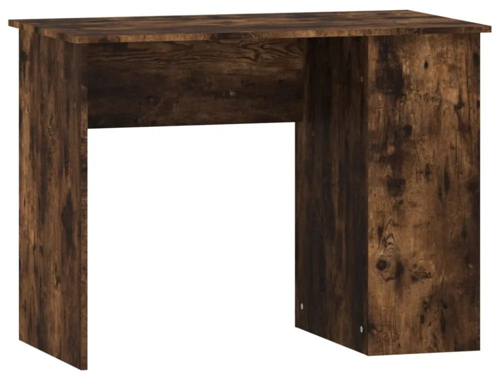 füstös tölgy színű szerelt fa íróasztal 100 x 55 x 75 cm