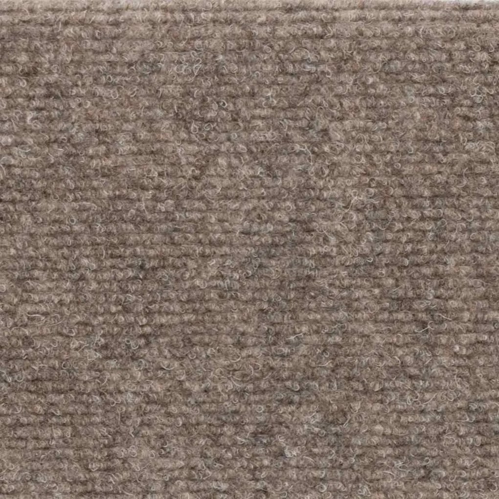 5 db krémszínű tűlyukasztott öntapadó lépcsőszőnyeg 56x17x3 cm