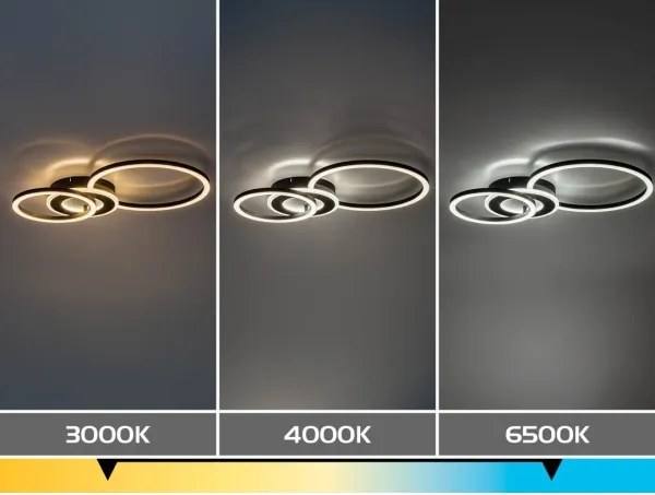 Rabalux 71485 - LED dimmelhető mennyezeti lámpa LUREO LED/24W/230V 3000-6500K 46x33 cm + távirányító
