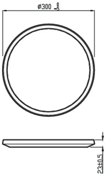 Philips - LED Dimmelhető fürdőszobai lámpa SCENE SWITCH LED/18W/230V IP44