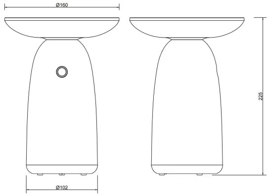 Globo 36625G - LED dimmelhető napelemes érintőlámpa LED/10W/3,7V IP54 zöld