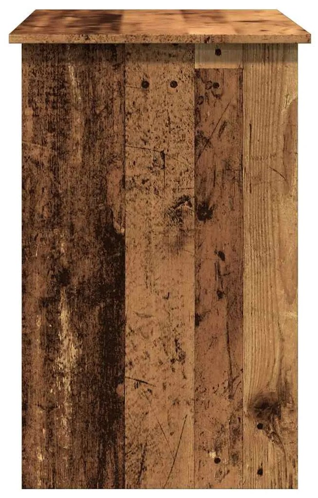 antik fa színű szerelt fa íróasztal 100 x 50 x 76 cm