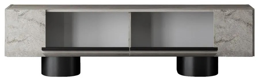 TV szekrény Bohem - Travertine, Black