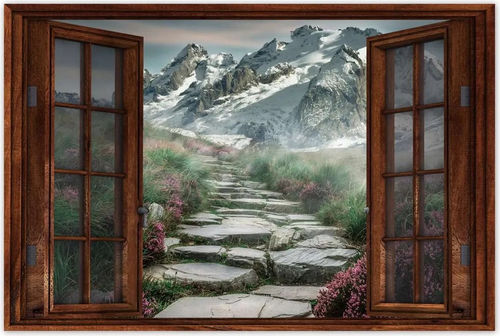 Poszterek 60x40 Hegyi kilátás Tájkép Köd