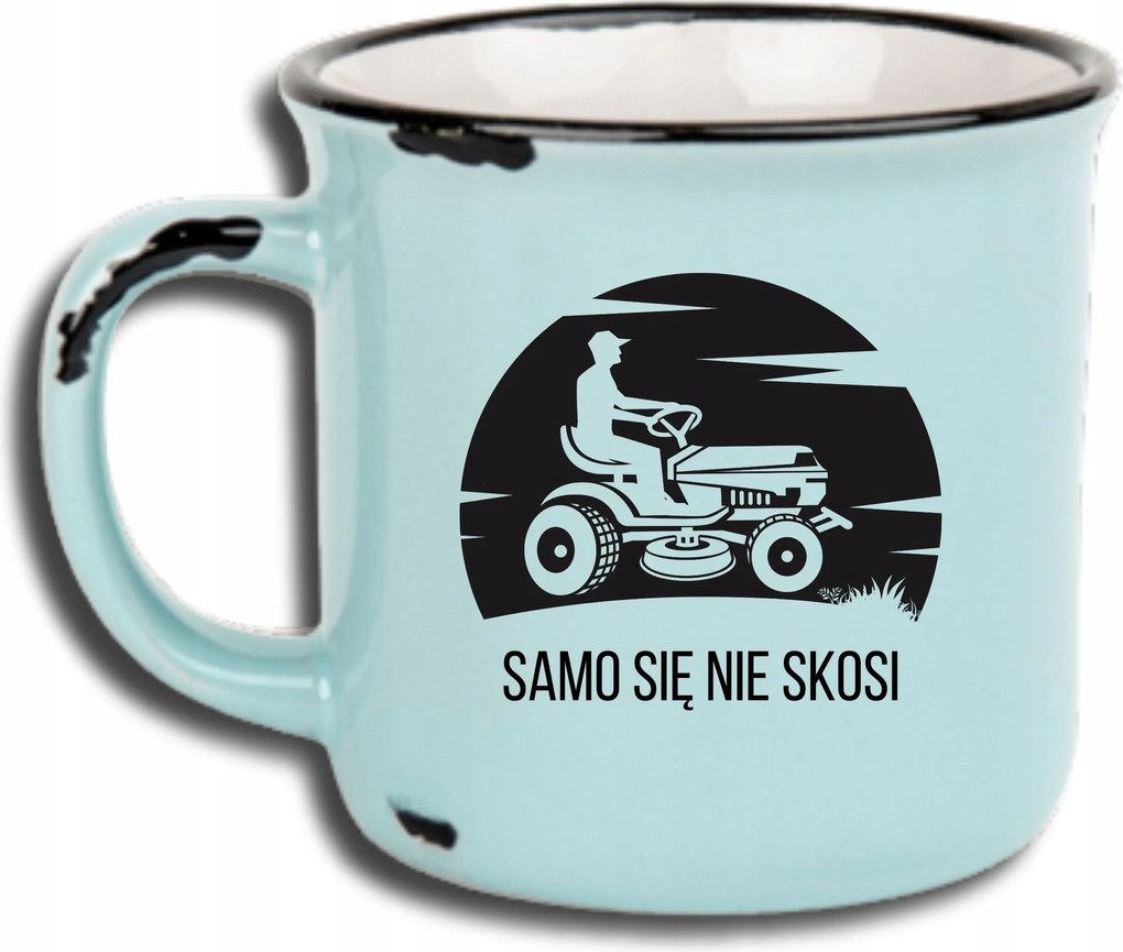 Bögre Kék Retro Vicces Ajándék Apák Napja Nem Nyírja Le Magát