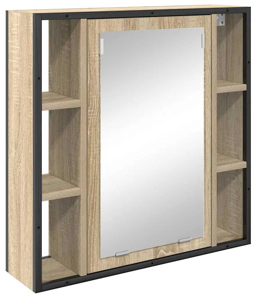 Fürdőszobai Szekrény Szett 3 pcs sonoma tölgy 80 x 30 x 60 cm