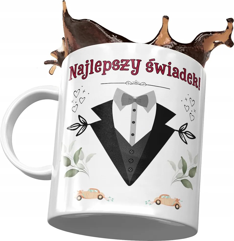 Vőfély Tanú Bögre Tökéletes Ajándék Nyomtatott Fotóval