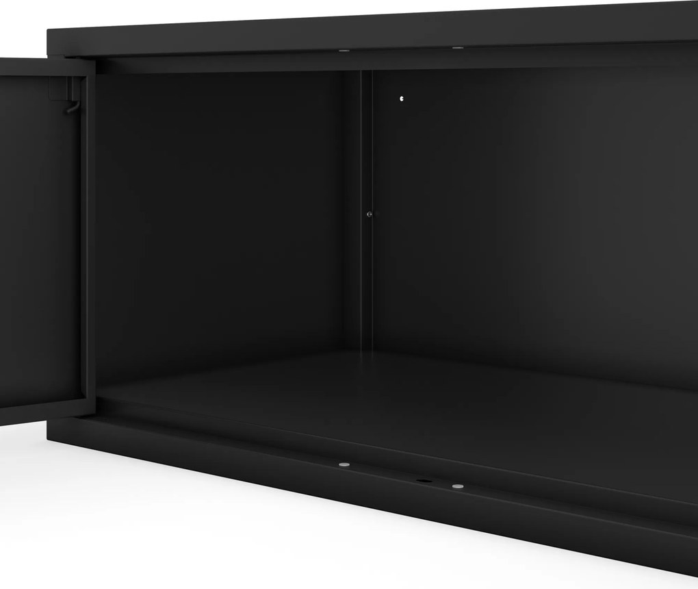 Szekrény-felépítmény, fekete, 800x380x400 mm: EWA