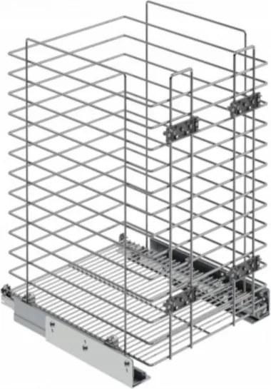 Starax S-8053 szennyestartó kosár 40 Króm Blum