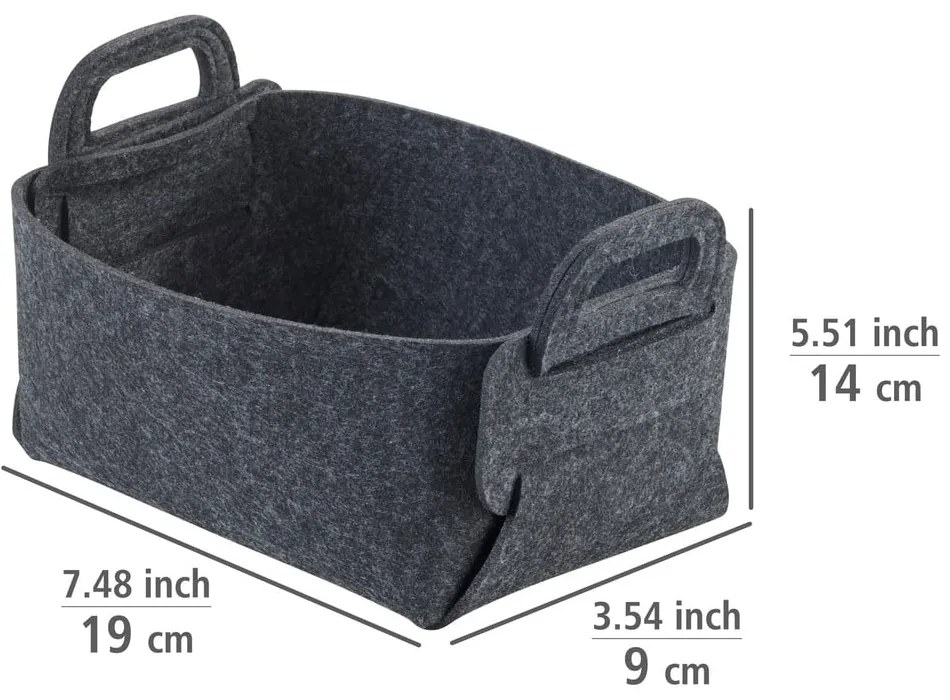 Textil tárolókosár szett 2 db-os Nina – Wenko