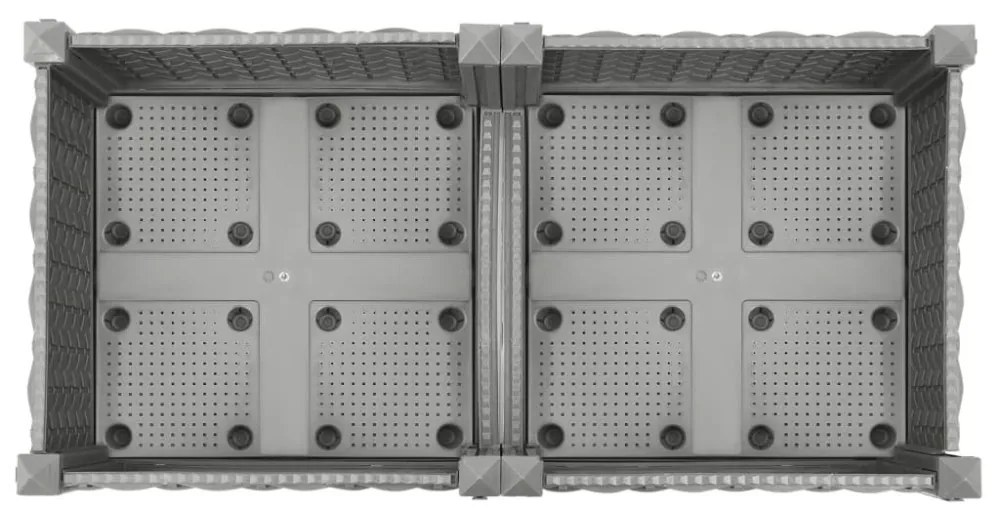 vidaXL polipropilén magaságyás 80 x 40 x 23 cm