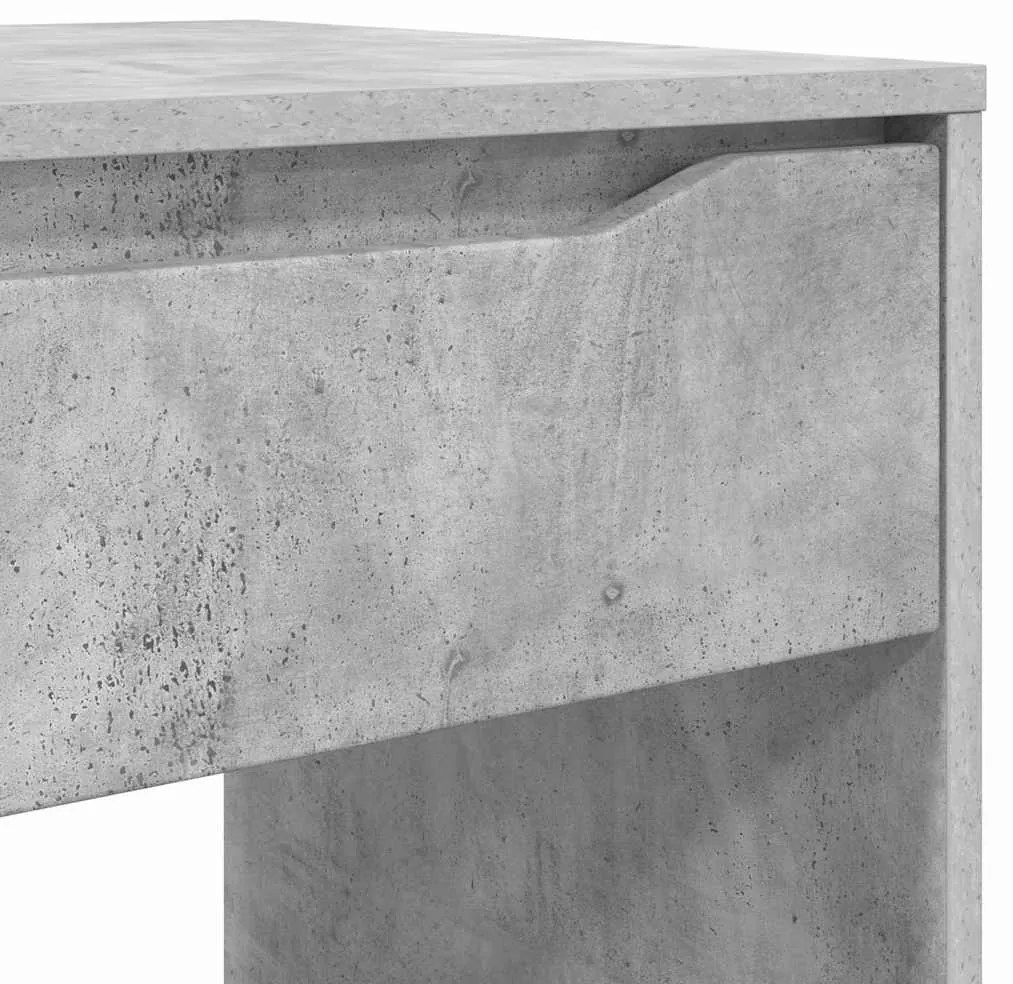 vidaXL Asztal fiókkal tárolóval Beton Szürke 100 x 50 x 78 cm Faanyag