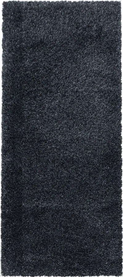 Antracitszürke futószőnyeg 80x250 cm Fluffy – Ayyildiz Carpets