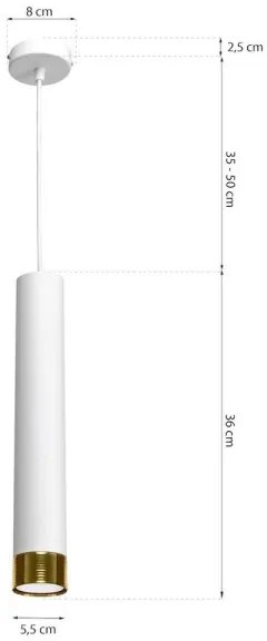 Csillár zsinóron DANI 1xGU10/8W/230V