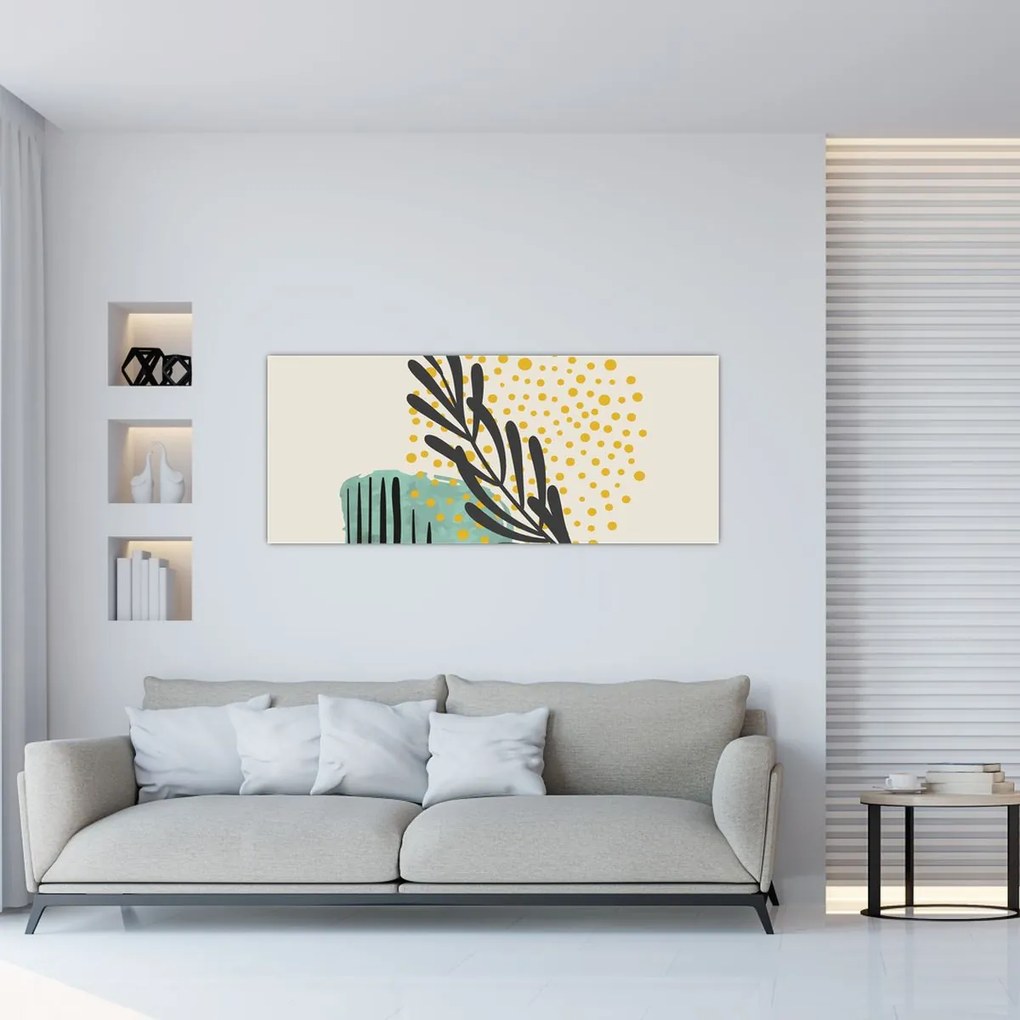 Kép - Absztrakt lapok N⁰3 (120x50 cm)