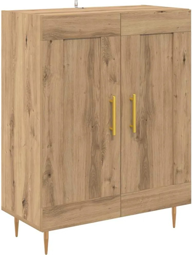 vidaXL Széf Artisan tölgy 69,5 x 34 x 90 cm Műszaki fa és vas