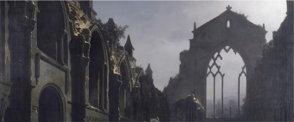 Design fotótapéta Flizelin falra Gótikus romok 250x104 Ragasztó