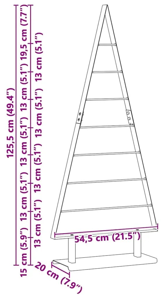 Fém karácsonyfa állvánnyal Fekete 125 cm Acél