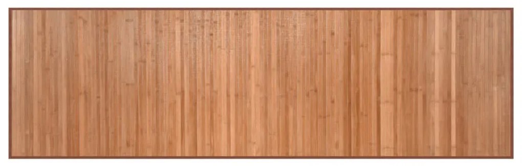 négyszögletű természetes bambusz szőnyeg 60 x 200 cm
