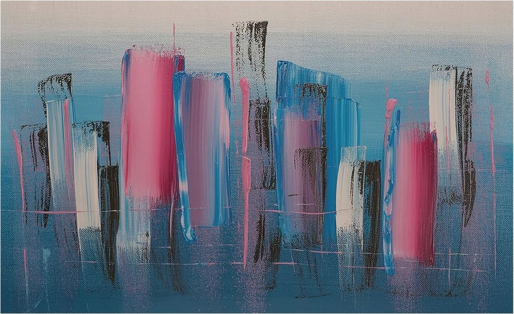 Fotótapéta Flizelin Fal a hálószobába Absztrakt csíkok 416x254 Ragasztó