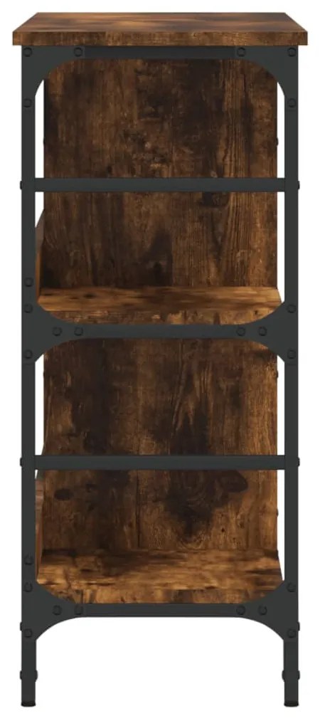 füstös tölgy színű szerelt fa tálalószekrény 102 x 32 x 73,5 cm