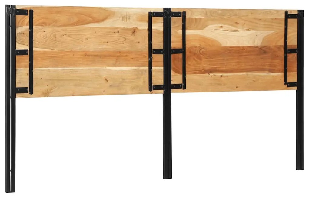 tömör fa akác és vas fejtámla 200 cm
