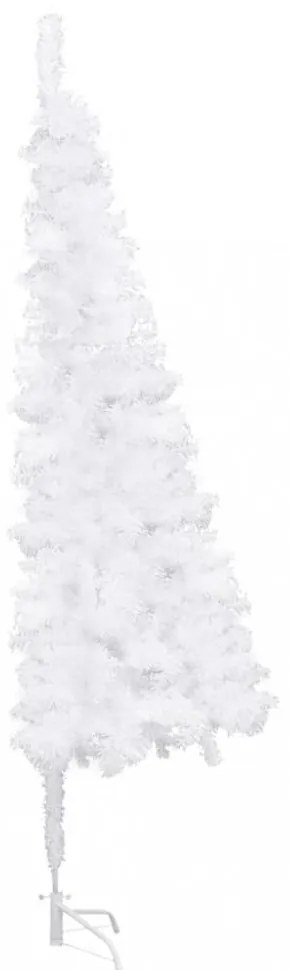 fehér PVC sarok műkarácsonyfa 210 cm