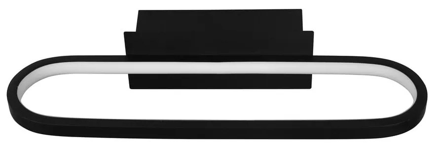 Matt fekete LED fali lámpa (hosszúság 40 cm) Gianni – Trio