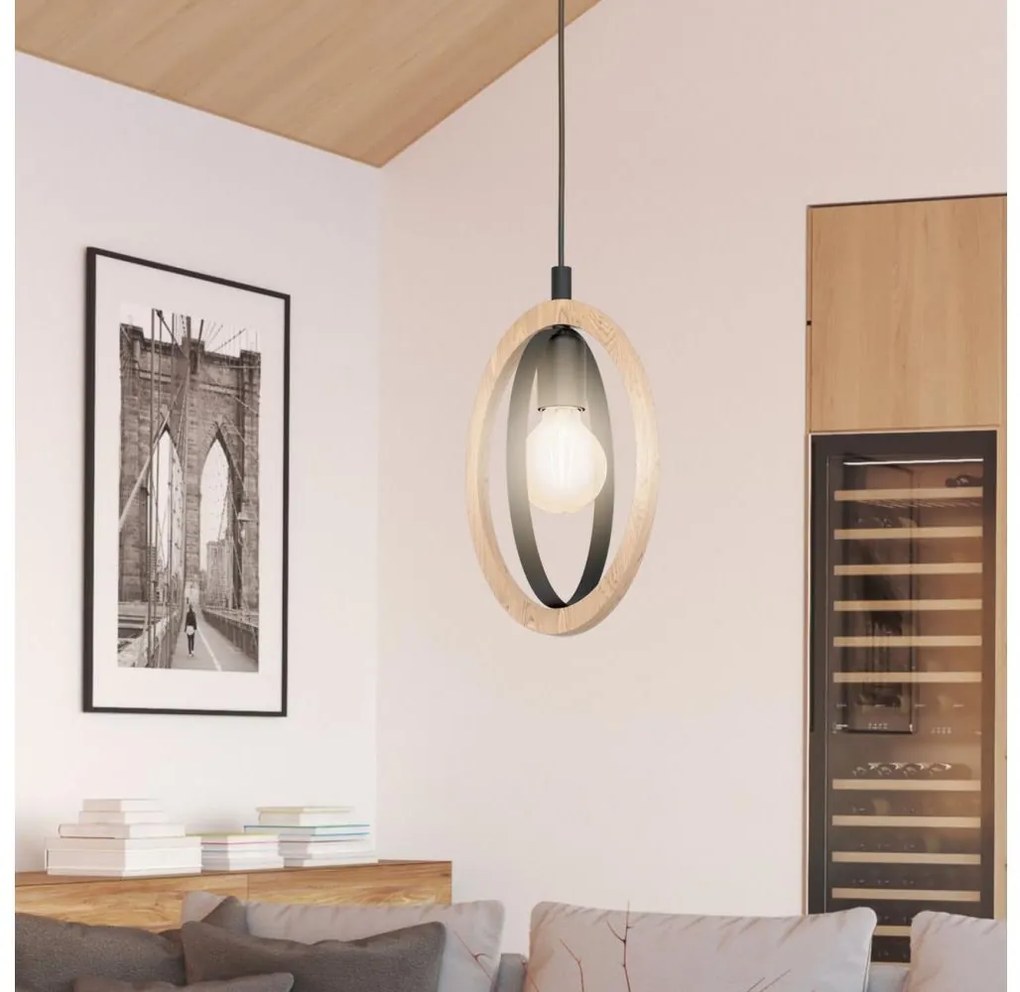 Eglo 43461 - Csillár zsinóron BASILDON 1xE27/40W/230V