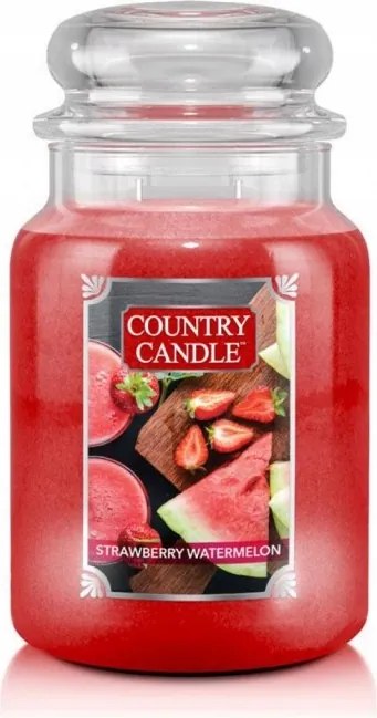 Strawberry Watermelon Country Candle nagy illatgyertya 2 kanóc
