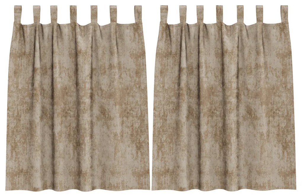 Velúr Függönyök 2 db gombbal Sampány 140x140 cm