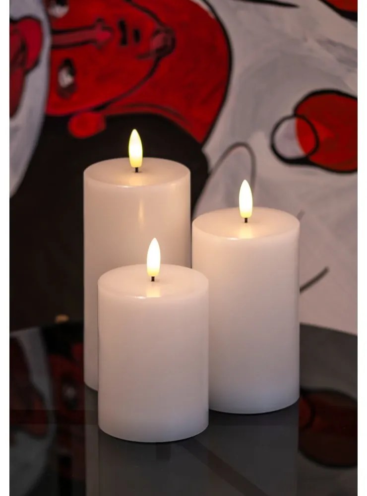 LED gyertya szett 3 db-os (magasság 15 cm) Sille Exclusive – Sirius