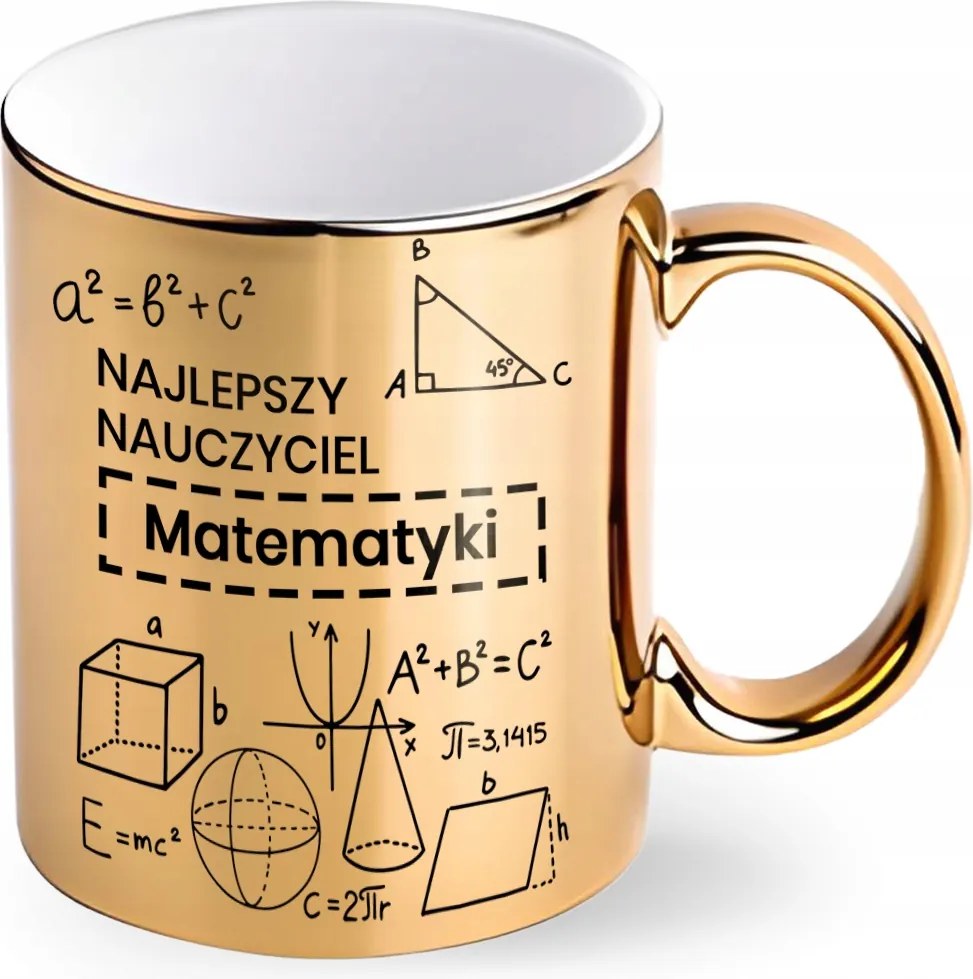 Arany Bögre Ajándék Pedagógusnapra Matematika Tanárnőnek