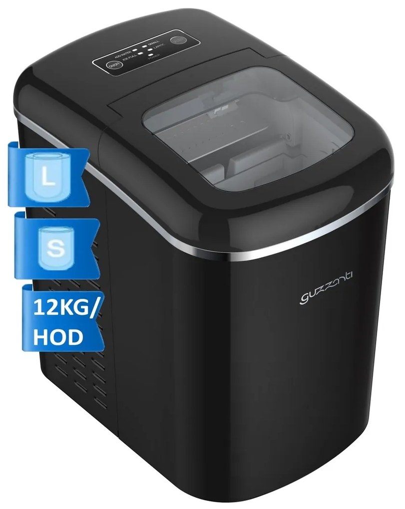 Guzzanti GZ 125B jégkészítő, fekete