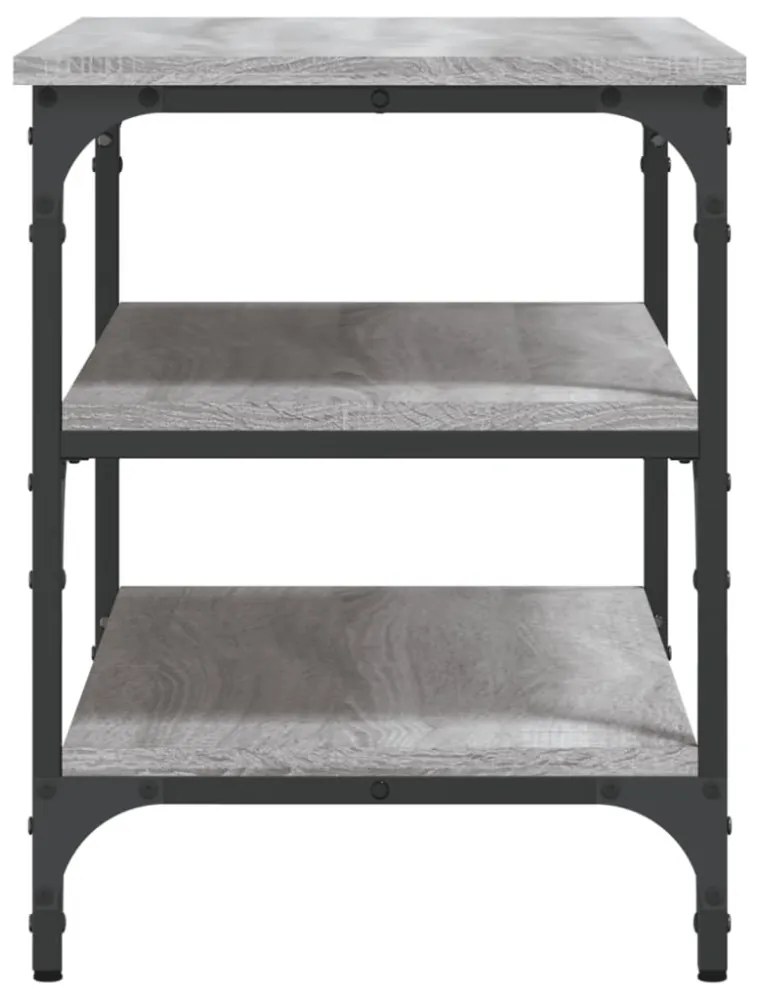 szürke sonoma színű szerelt fa cipőpolc 70 x 38,5 x 49 cm