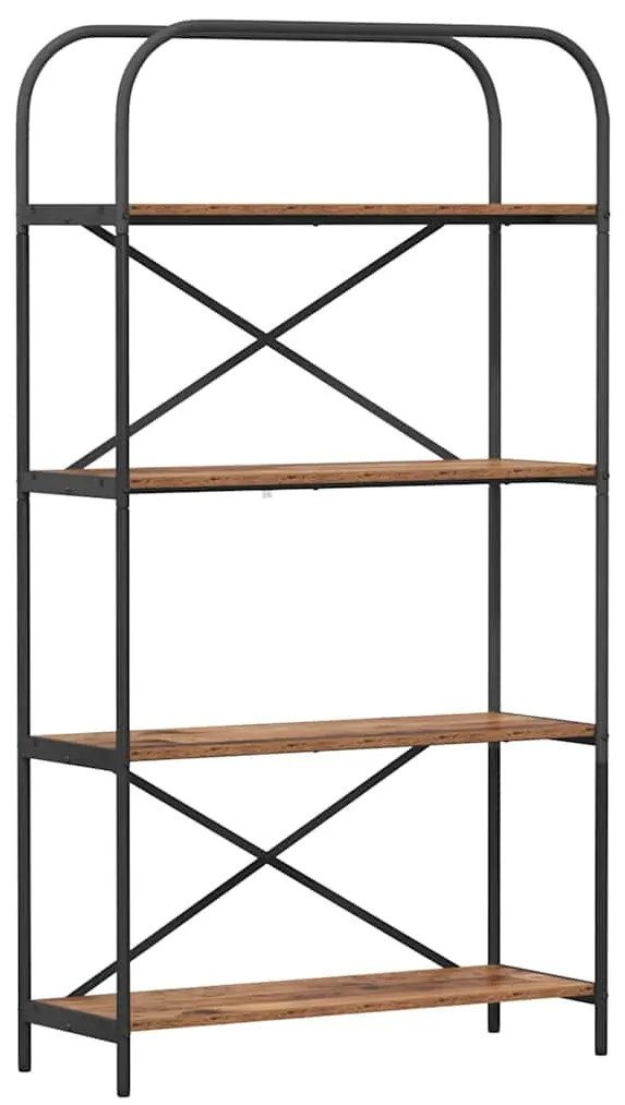 Könyvespolc Régi fa 80 x 30 x 146 cm Faanyag