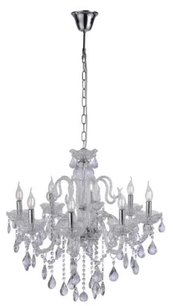 Paul Neuhaus 3081-00 - Kristálycsillár láncon GRACIA 8xE14/40W/230V