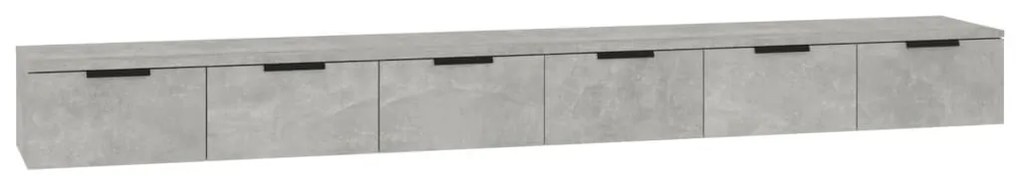 2 db betonszürke szerelt fa faliszekrény 102 x 30 x 20 cm