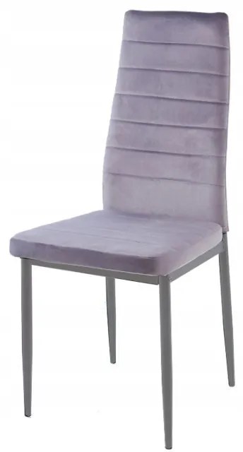 Coleta Nova bársony szék Szürke - 4 db