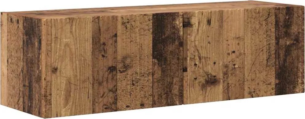 vidaXL TV Fali Szekrény Öreg fa 98 x 31 x 29,5 cm Faanyag
